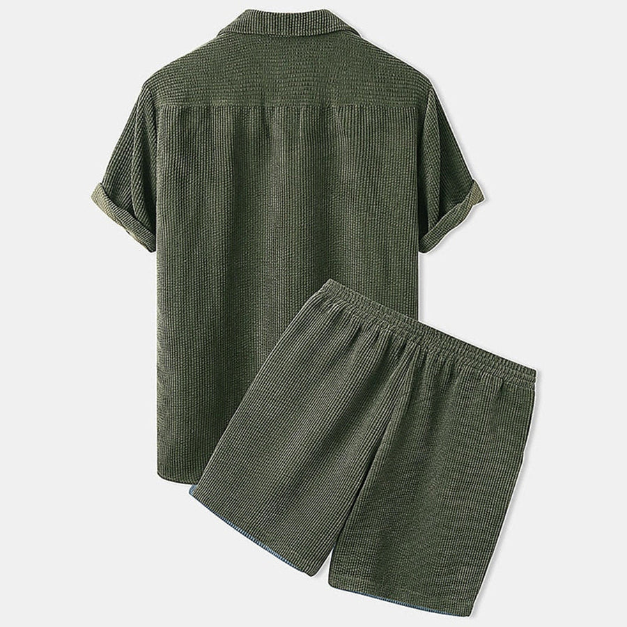 Men's Summer Shorts and Shirt Set | Two Piece