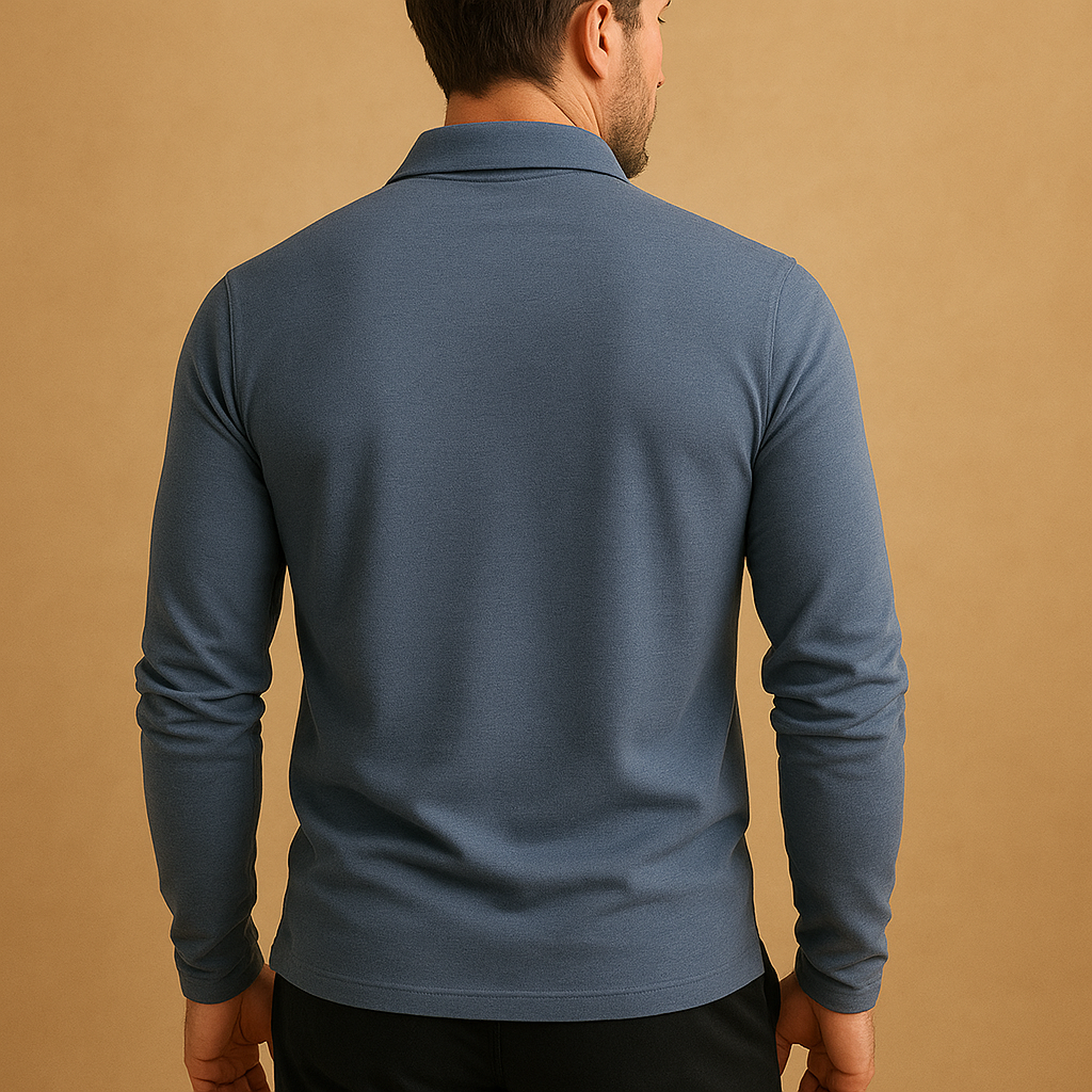 Men's Tight Polo Shirt | Long Sleeve