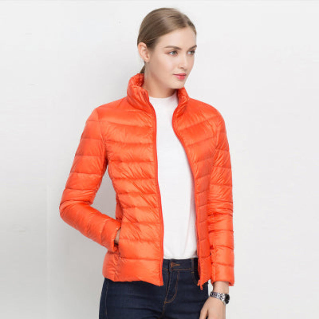 Women's Quilted Puffer Jacket | Slim-Fit