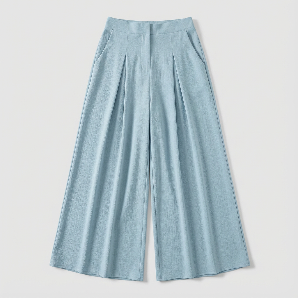 Women's Pleated Trousers | Wide Leg