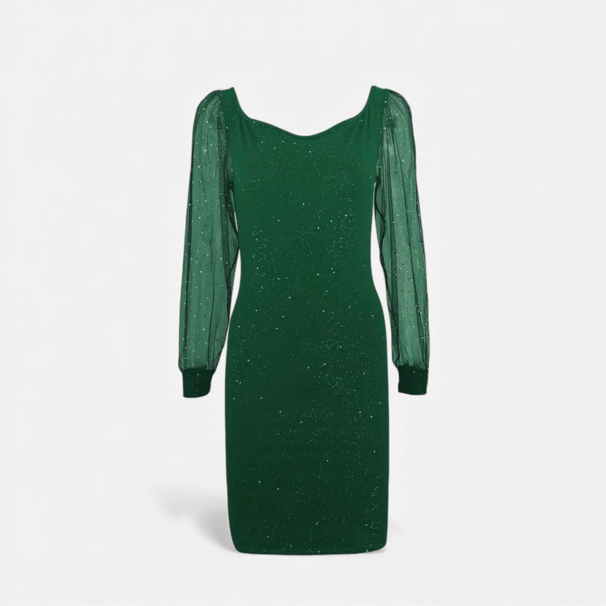 Women’s V-Neck Sequin Dress | Midi