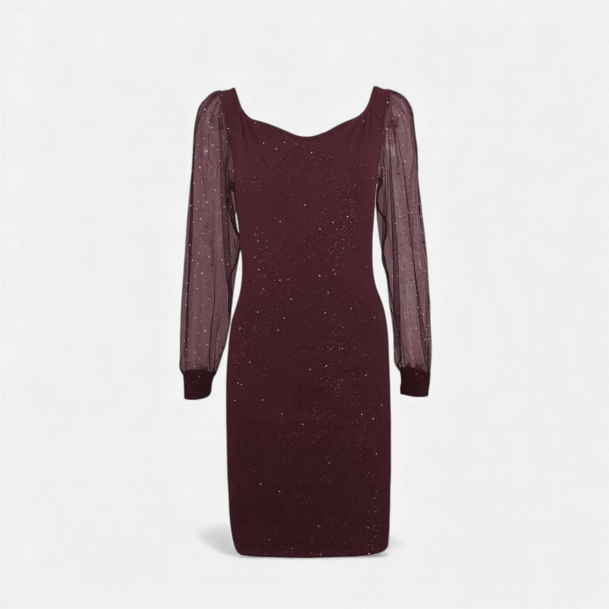 Women’s V-Neck Sequin Dress | Midi