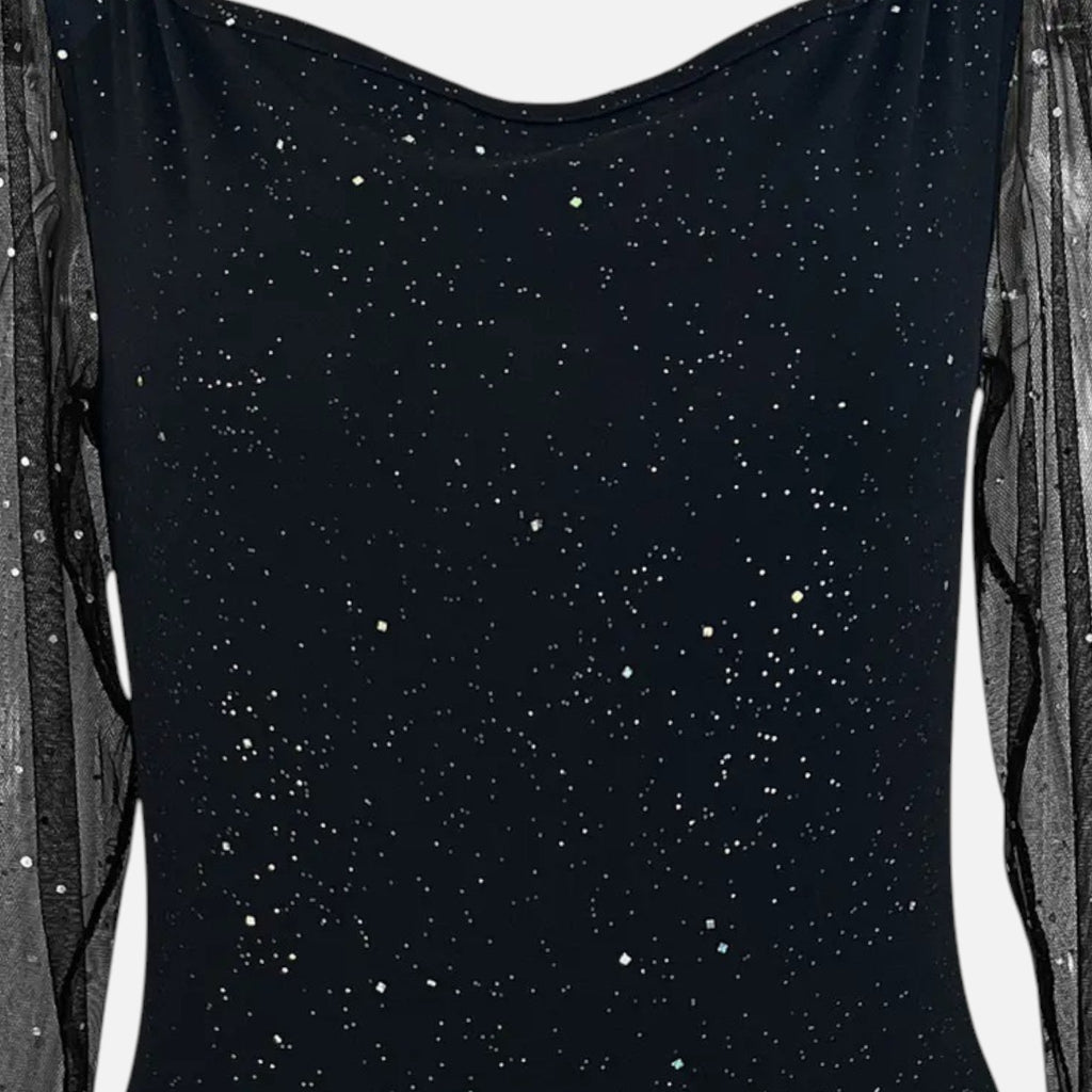 Women’s V-Neck Sequin Dress | Midi