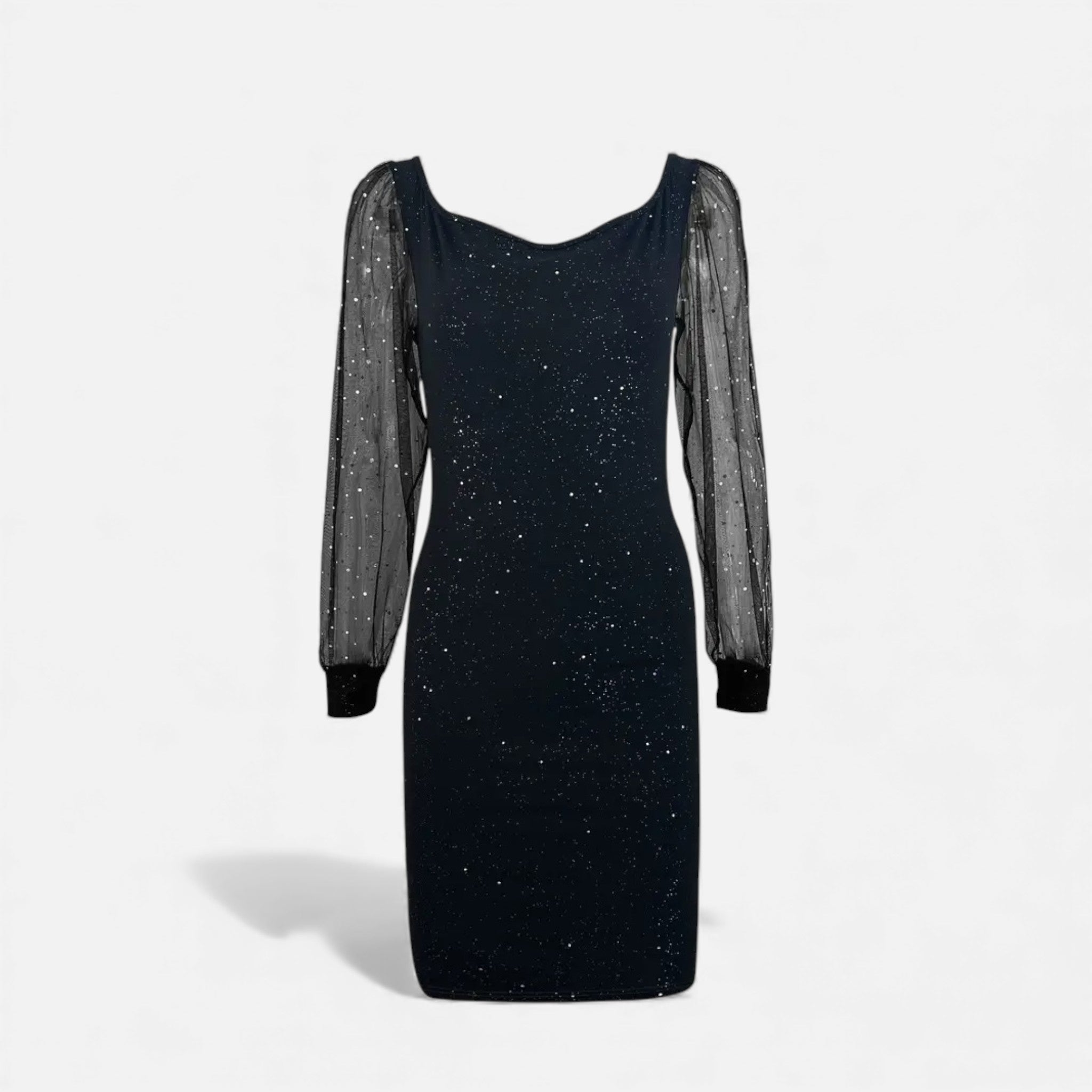 Women’s V-Neck Sequin Dress | Midi