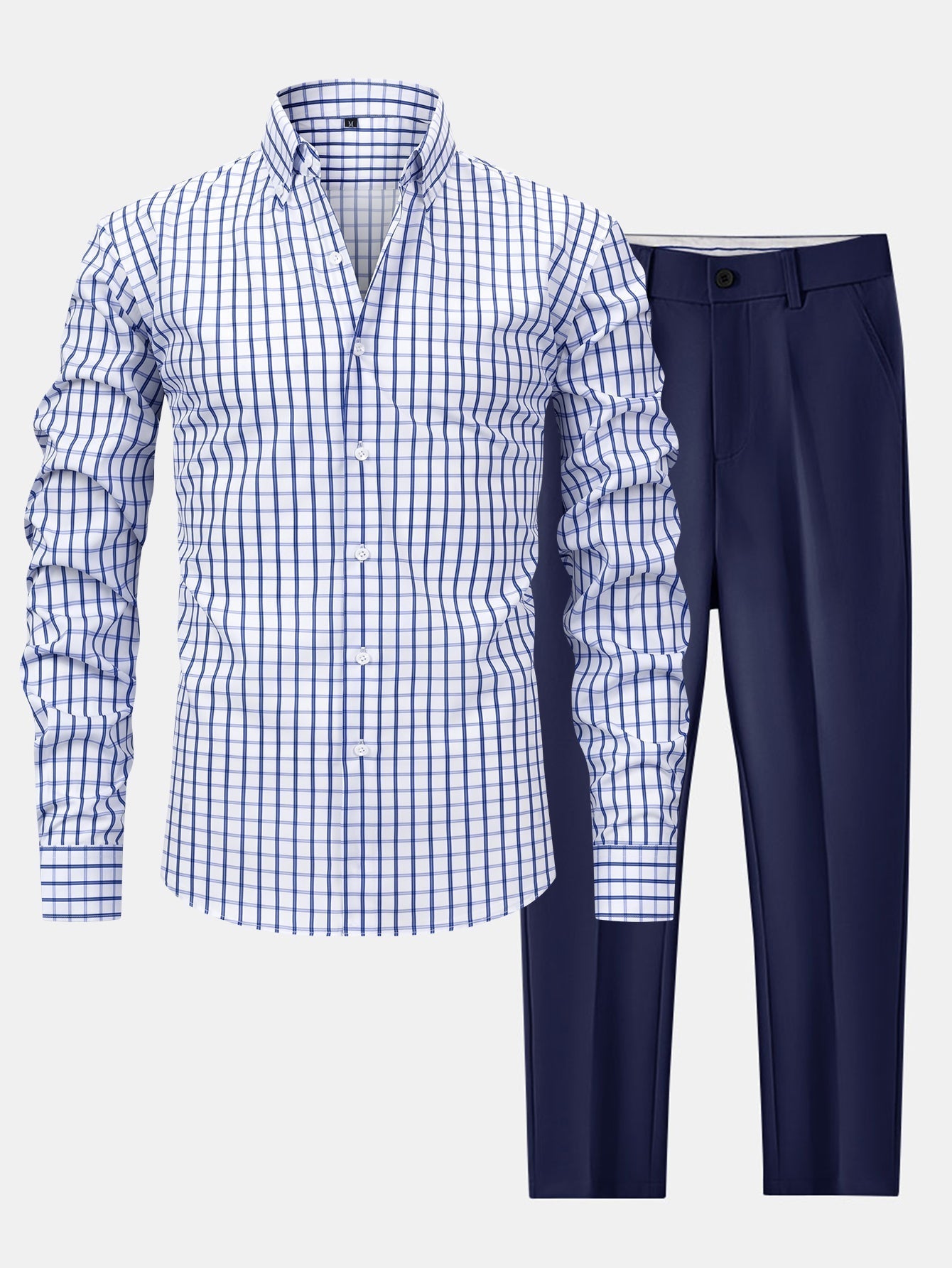 Men's Checked Shirt & Trousers | Set