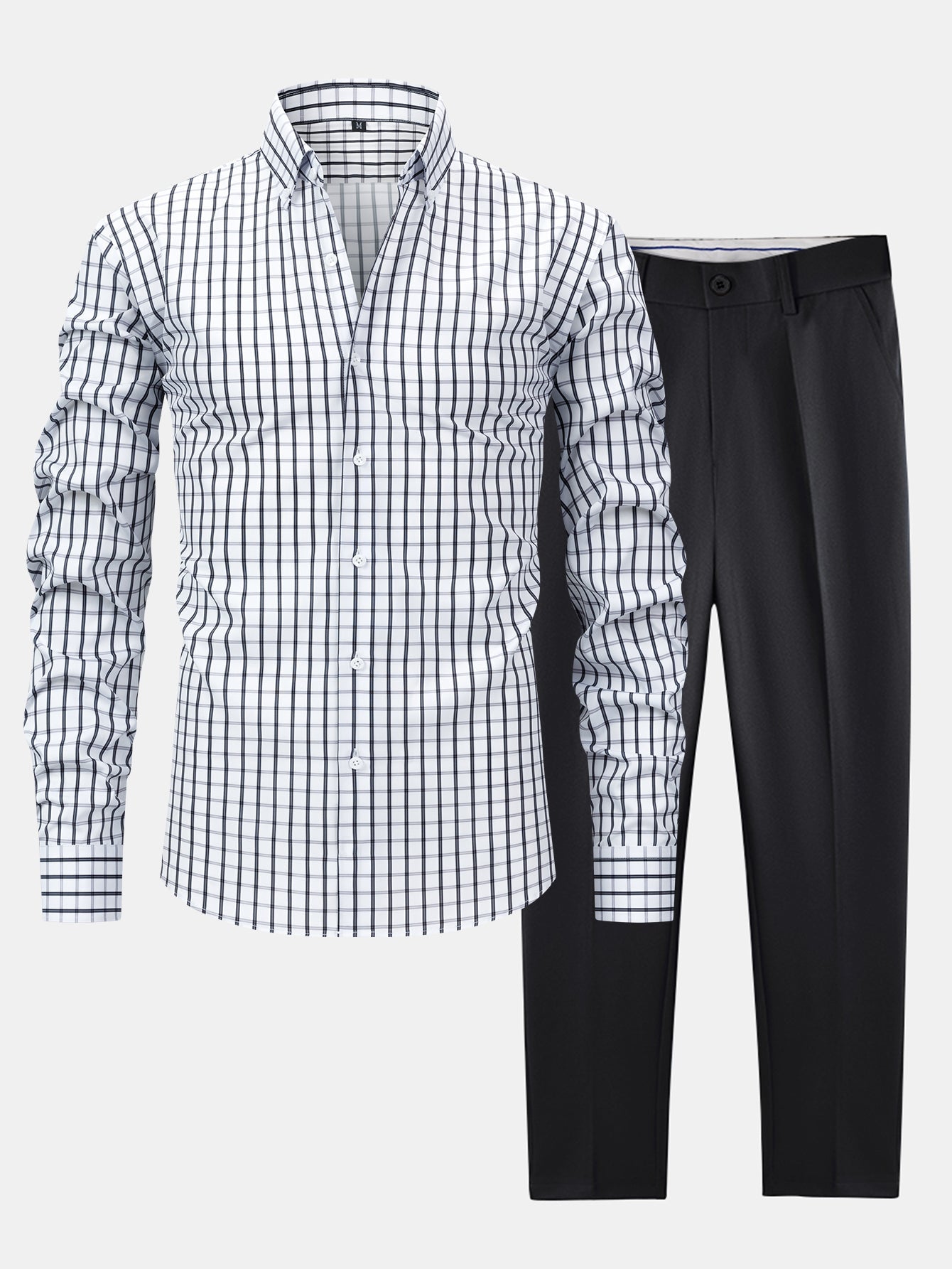 Men's Checked Shirt & Trousers | Set