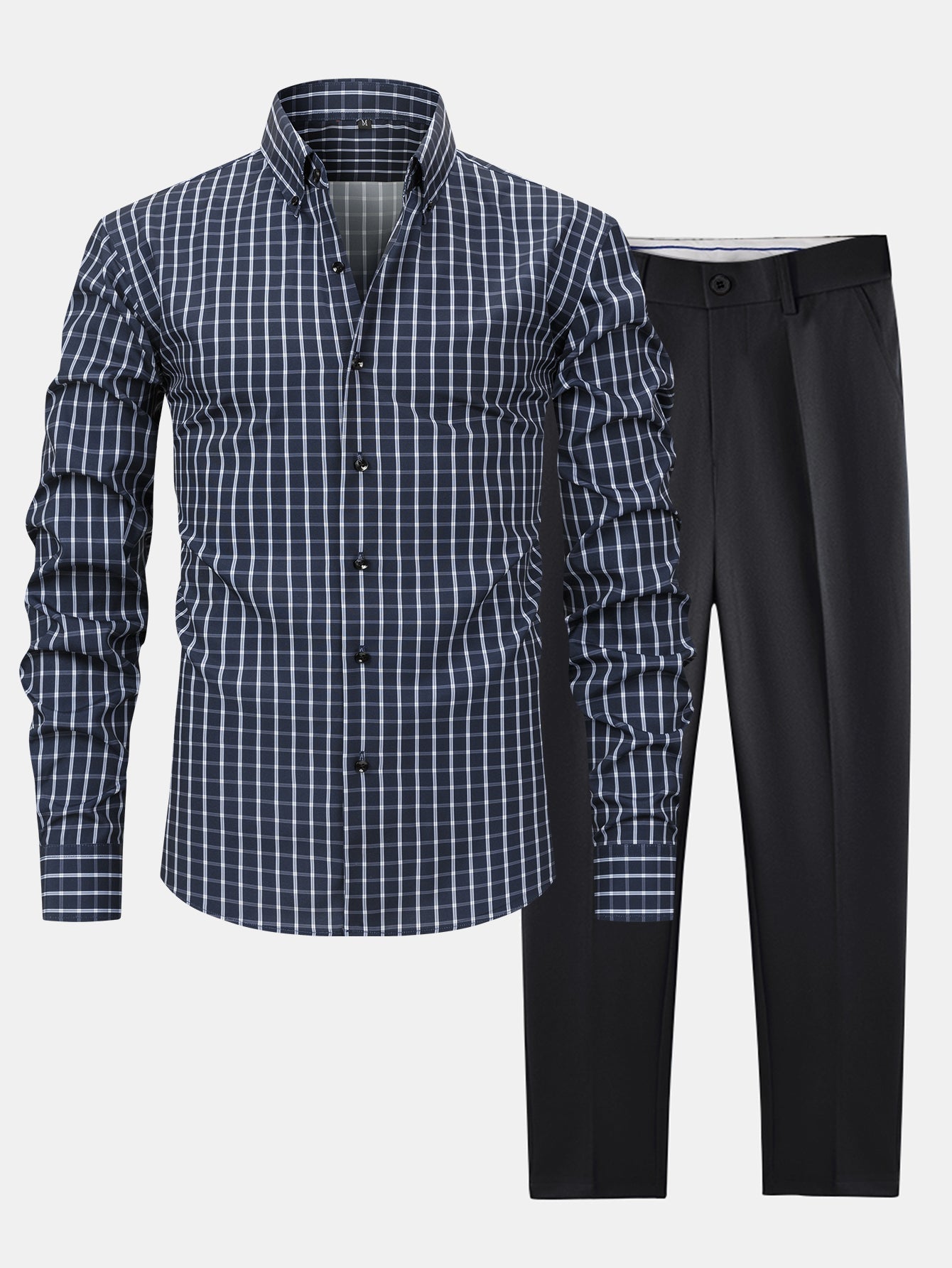 Men's Checked Shirt & Trousers | Set