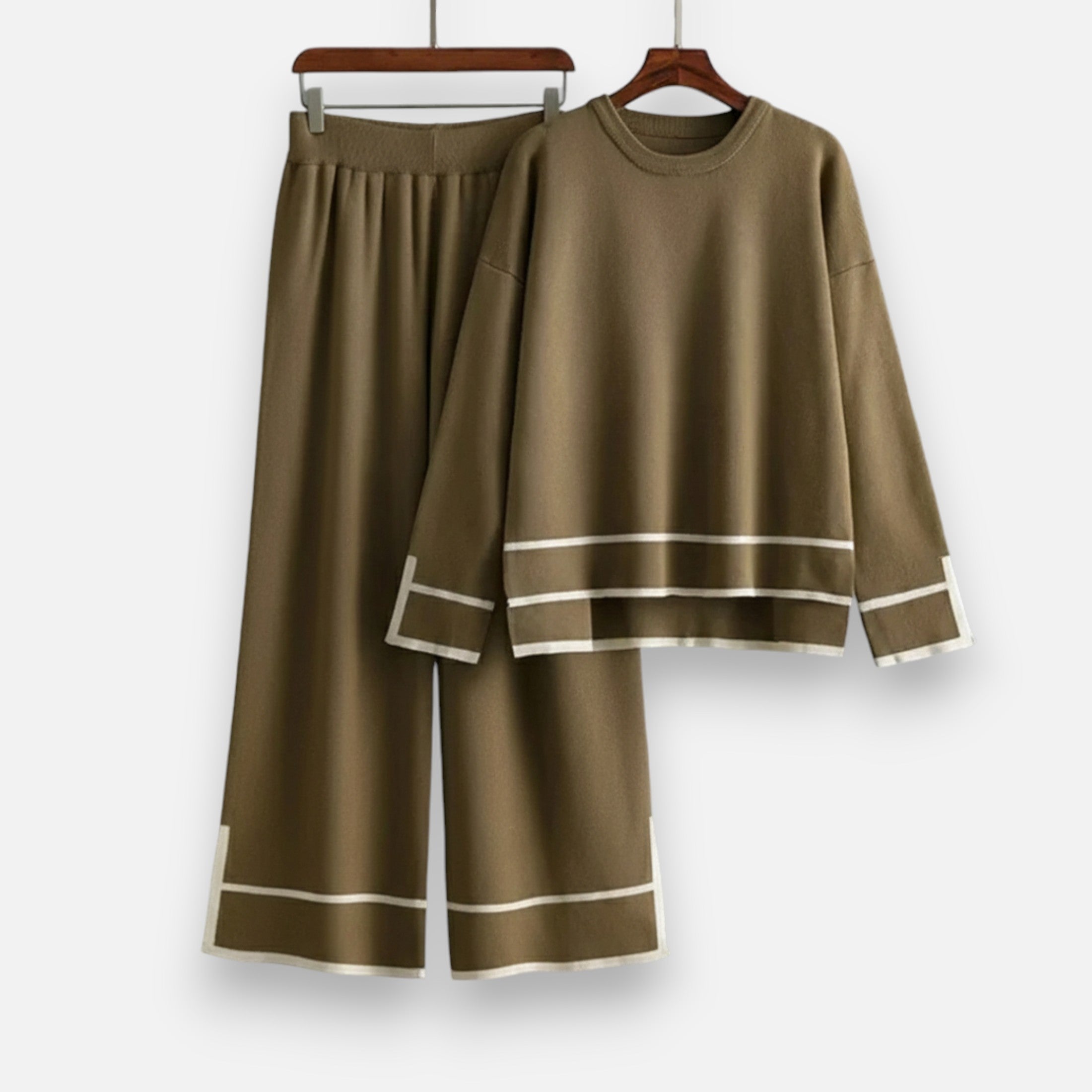 Women’s Knitted Two-Piece Set | Shirt & Pants