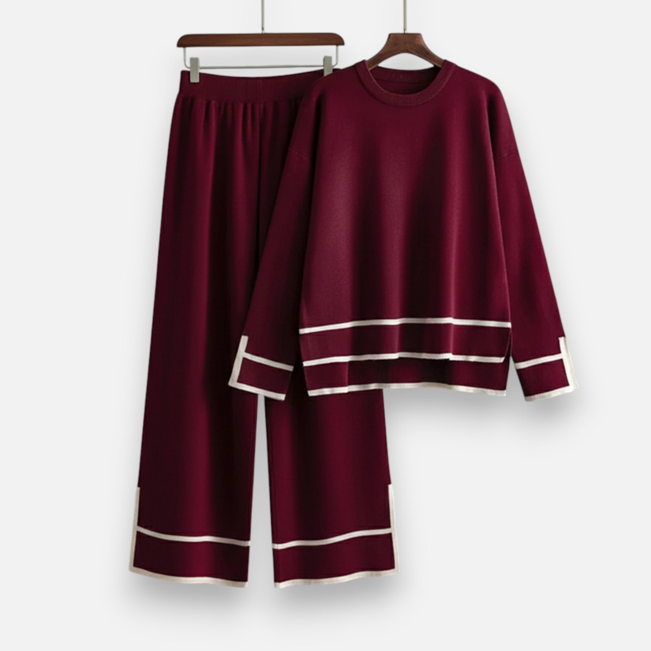 Women’s Knitted Two-Piece Set | Shirt & Pants