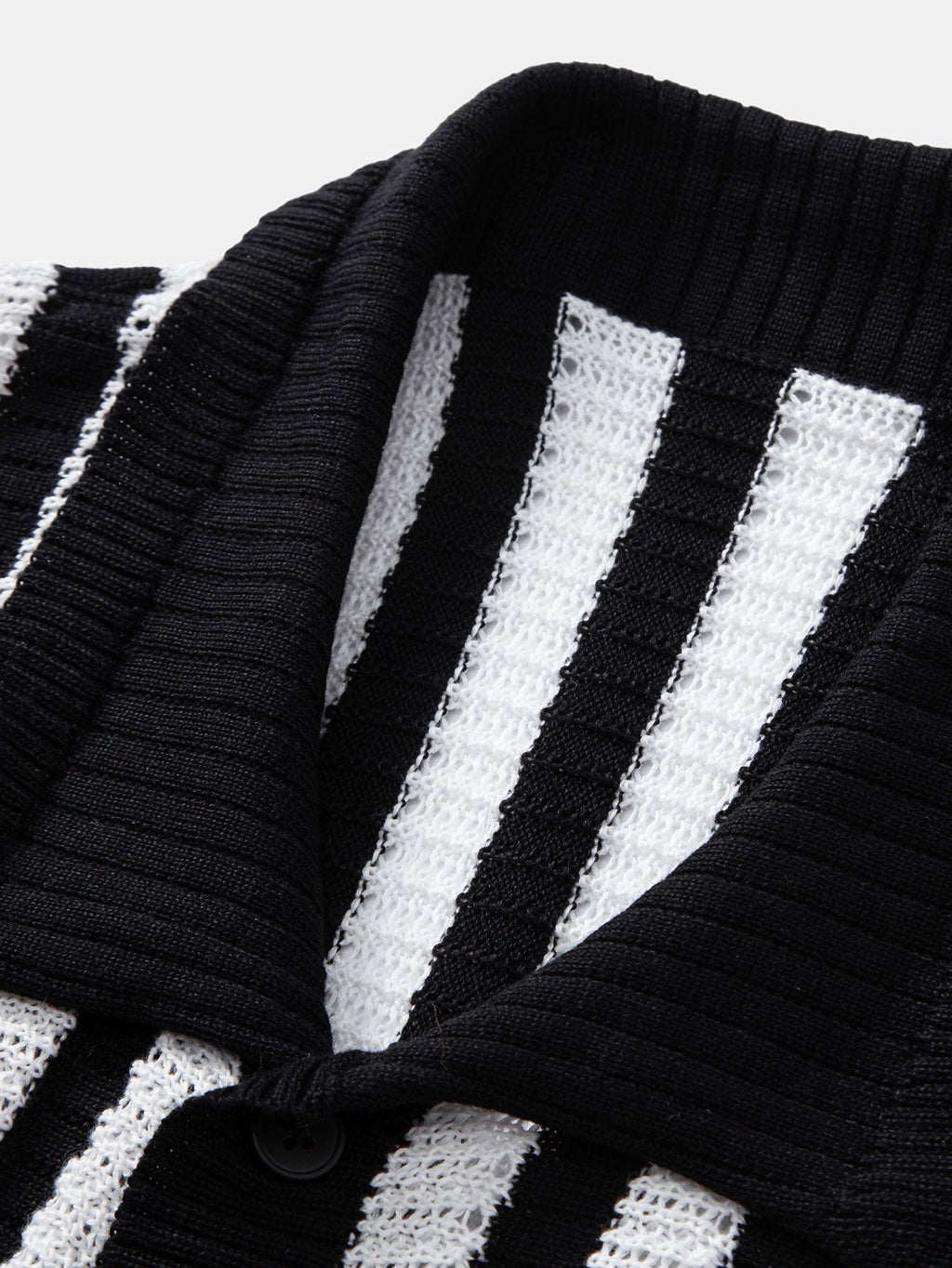 Men's Crochet Striped Shirt & Pants | Set