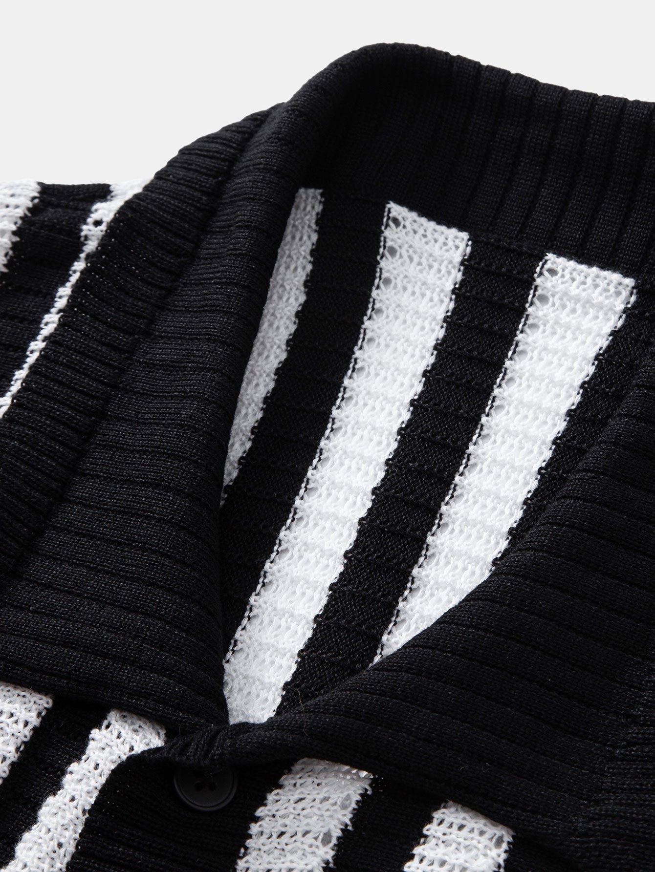 Men's Crochet Striped Shirt & Pants | Set