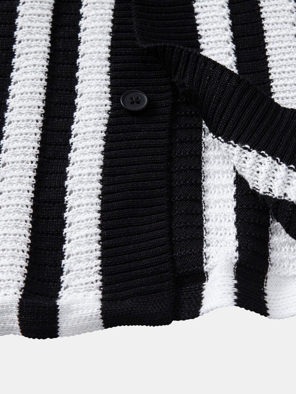 Men's Crochet Striped Shirt & Pants | Set