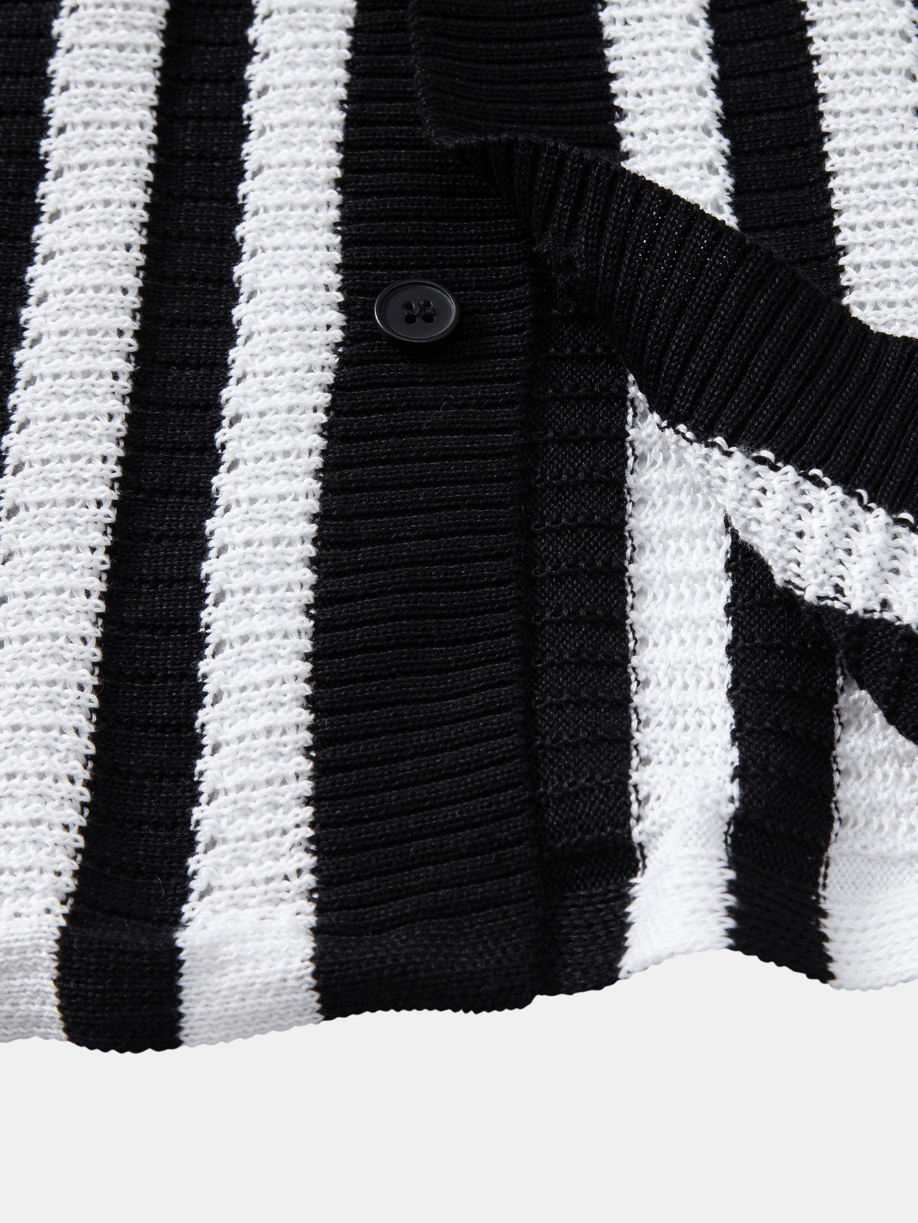 Men's Crochet Striped Shirt & Pants | Set