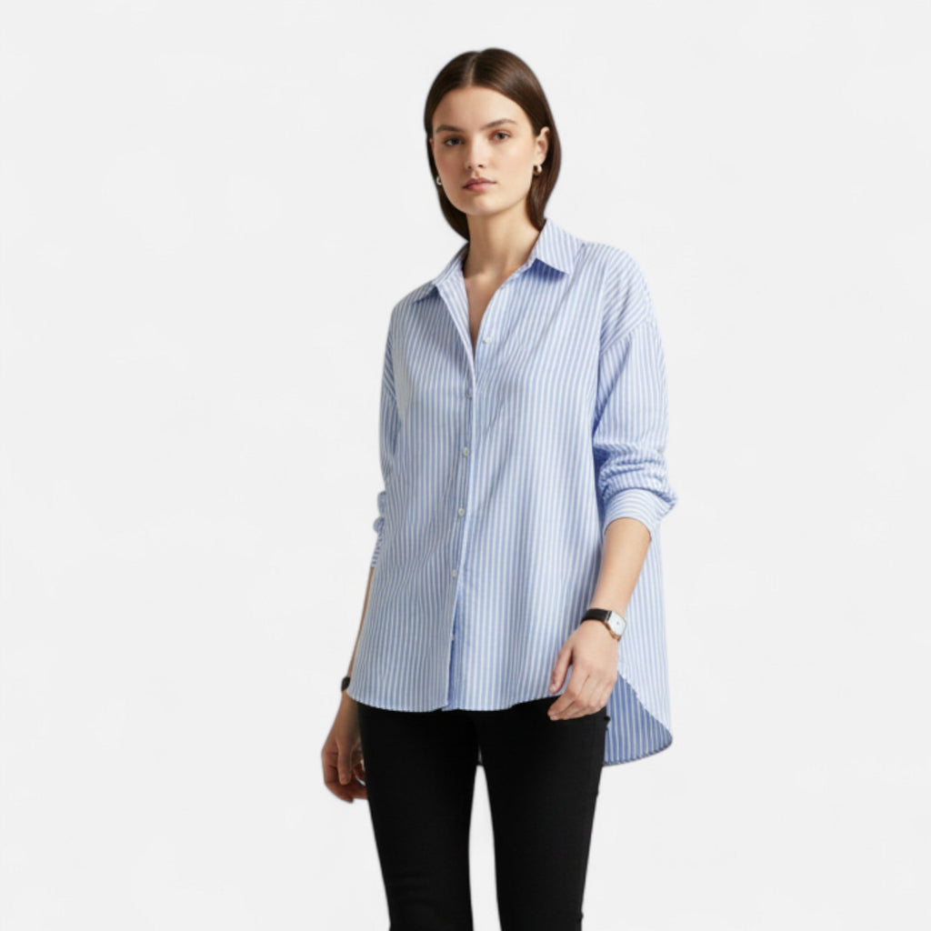 Women's Striped Shirt | Relaxed Fit
