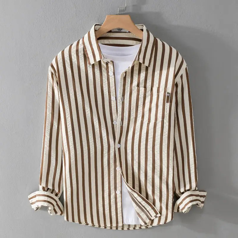 Men's Summer Striped Shirt | Beach Casual