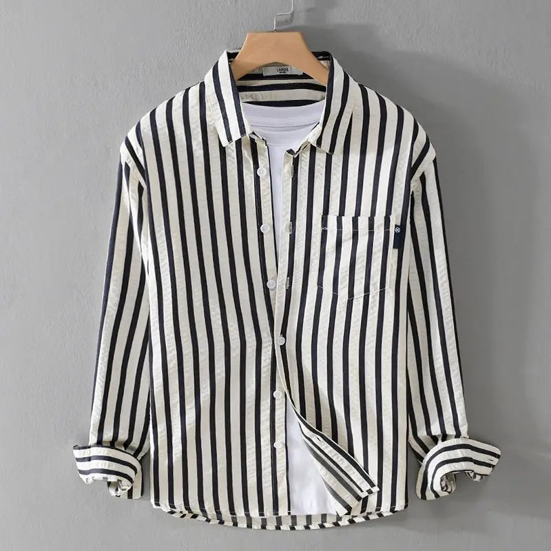 Men's Summer Striped Shirt | Beach Casual
