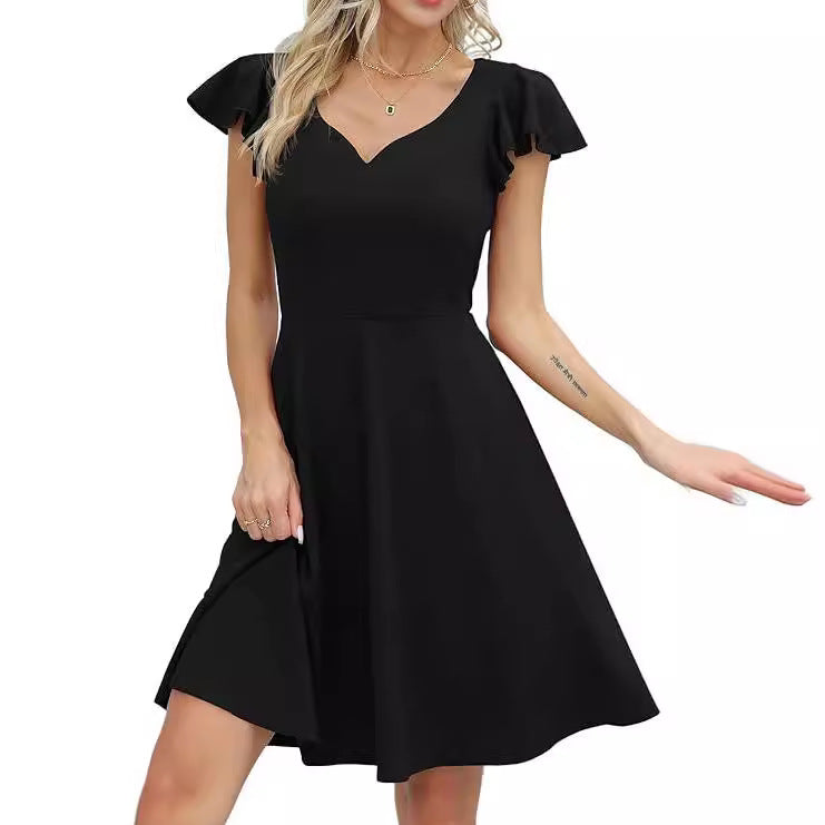 Women's A-Line Ruffle Dress | Mini