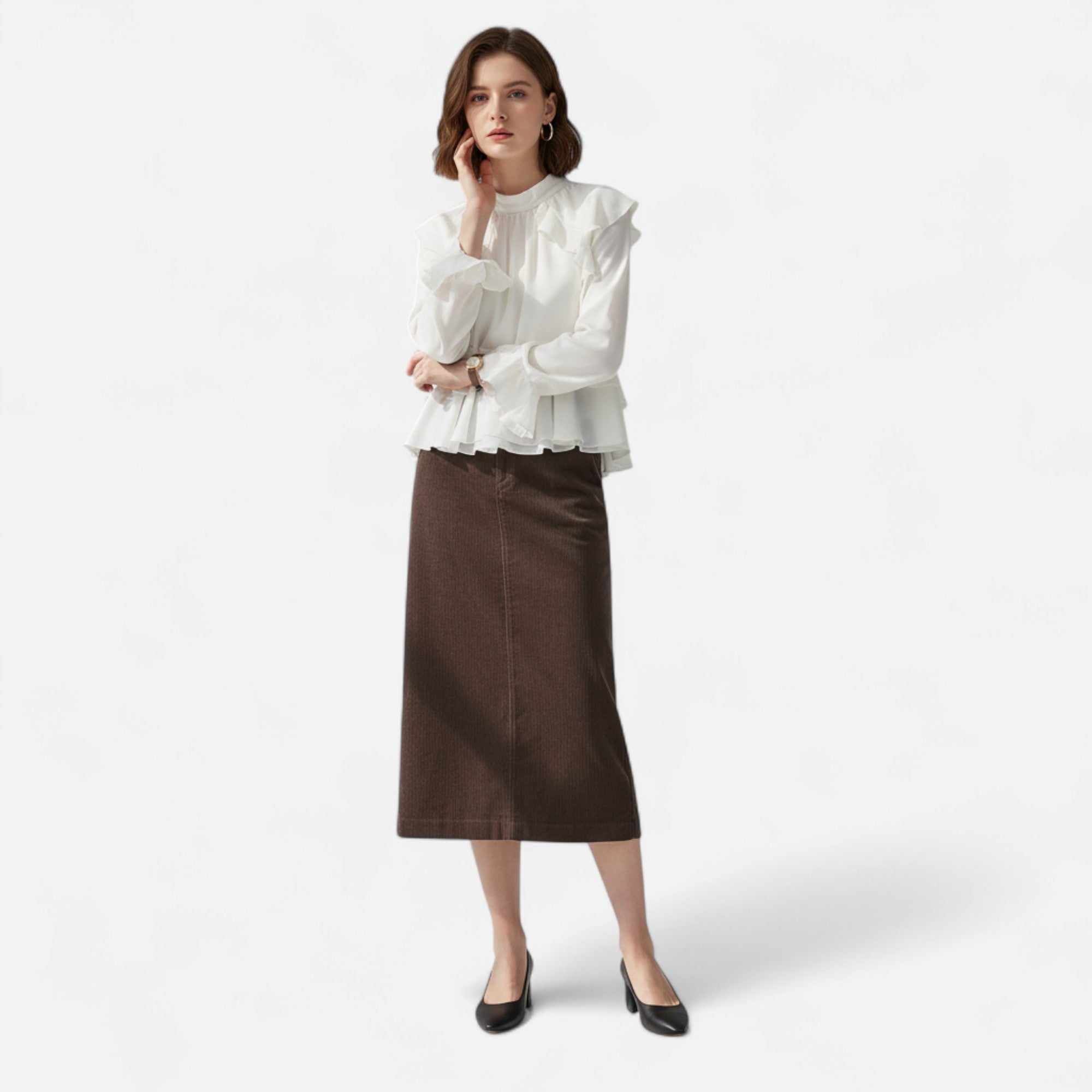 Women's Office Midi Skirt | Casual