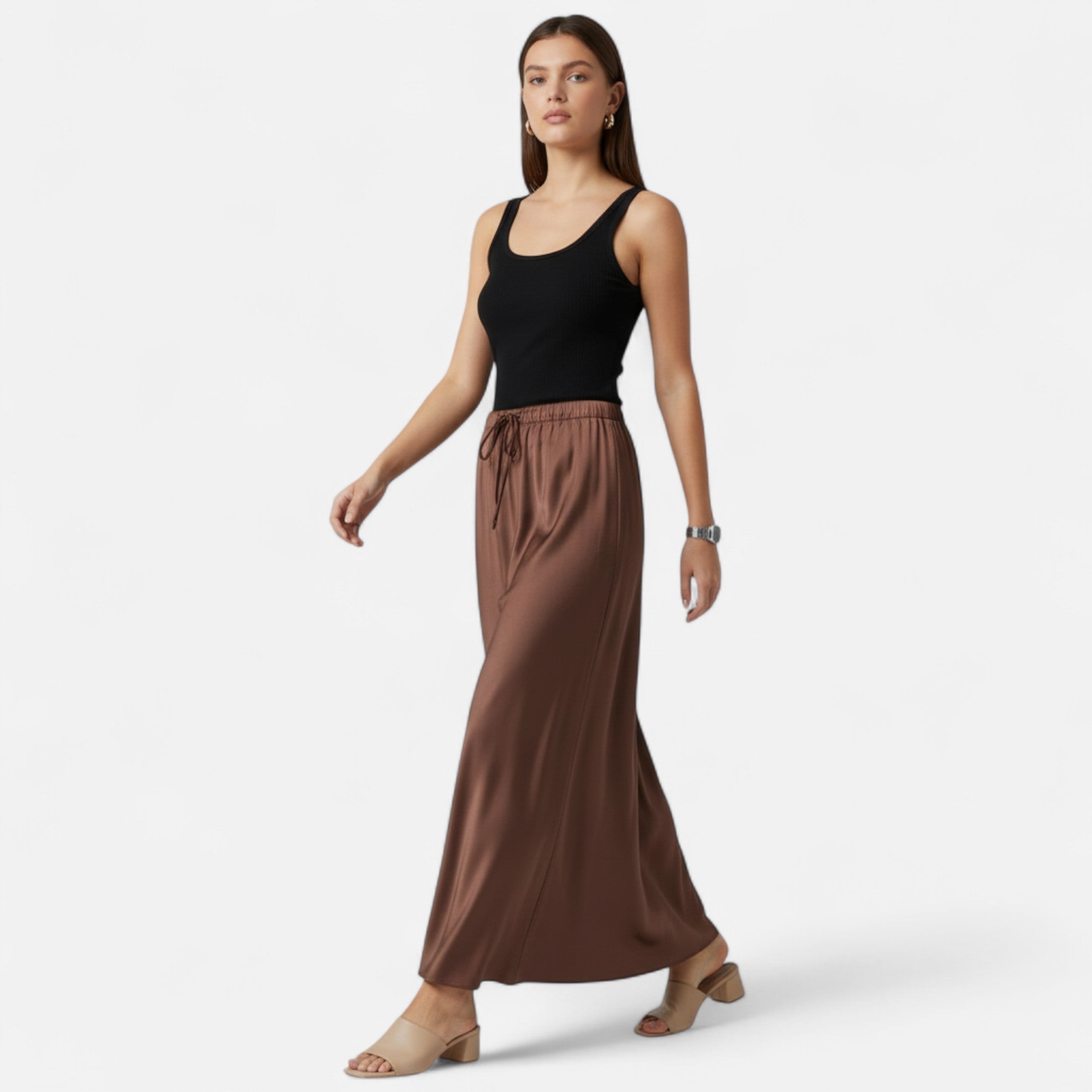 Women's Evening High Waist Skirt | Midi