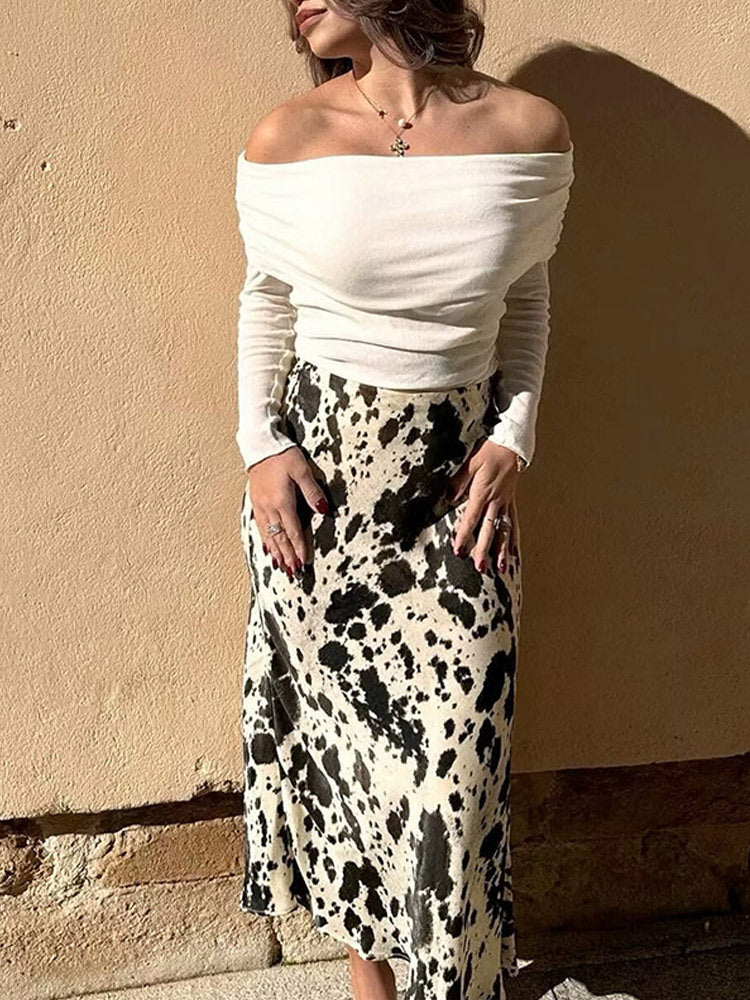 Women's Graphic Skirt Summer | Midi