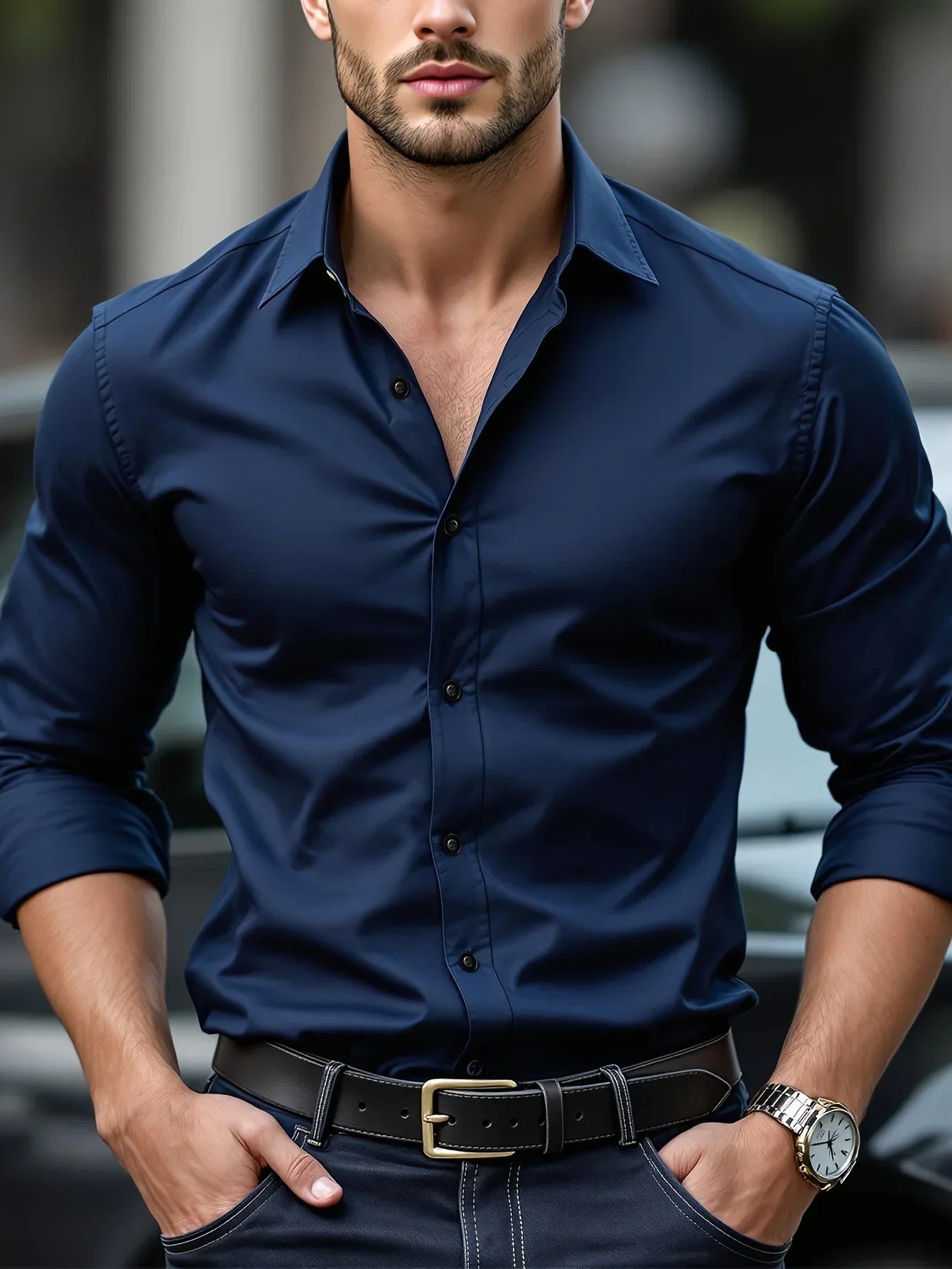 Men’s Slim Fit Shirt | Long Sleeves