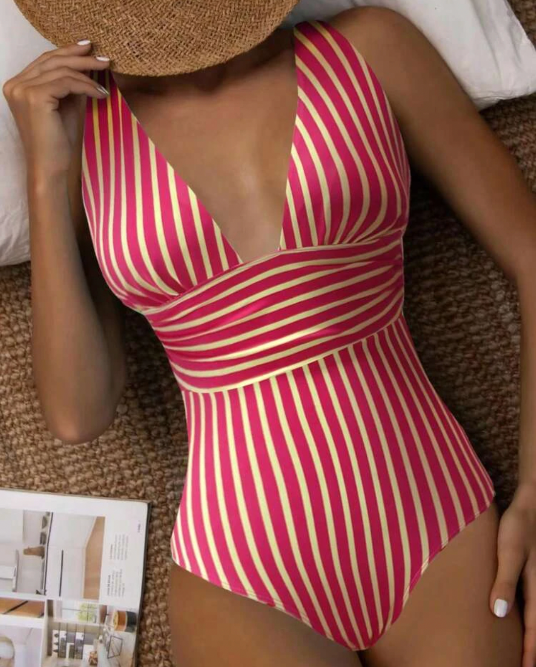 Women's Striped Swimsuit Beach | One Piece