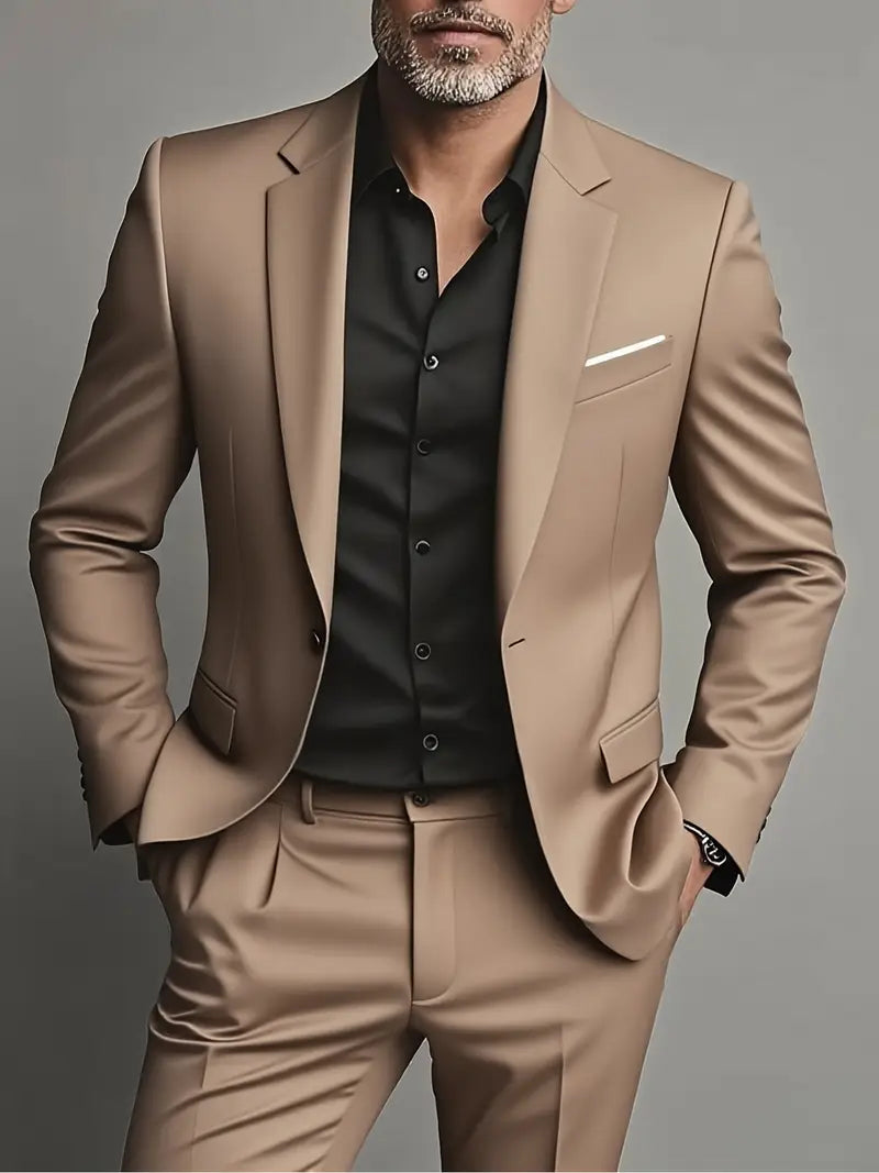 Men’s Two Piece Slim Fit Set | Tailored Suit