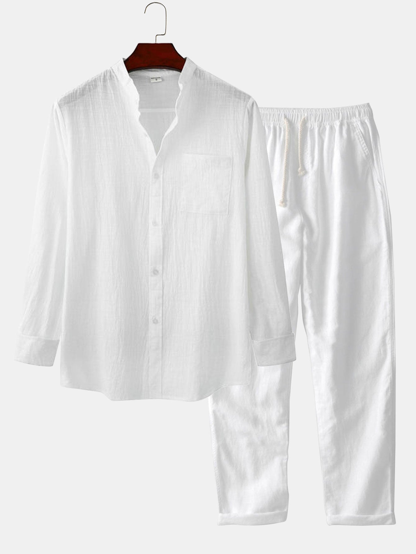 Men's Summer Long Set | Shirt & Trousers