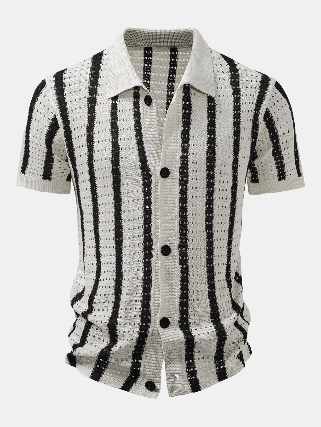 Men's Crochet Shirt | Short Sleeve