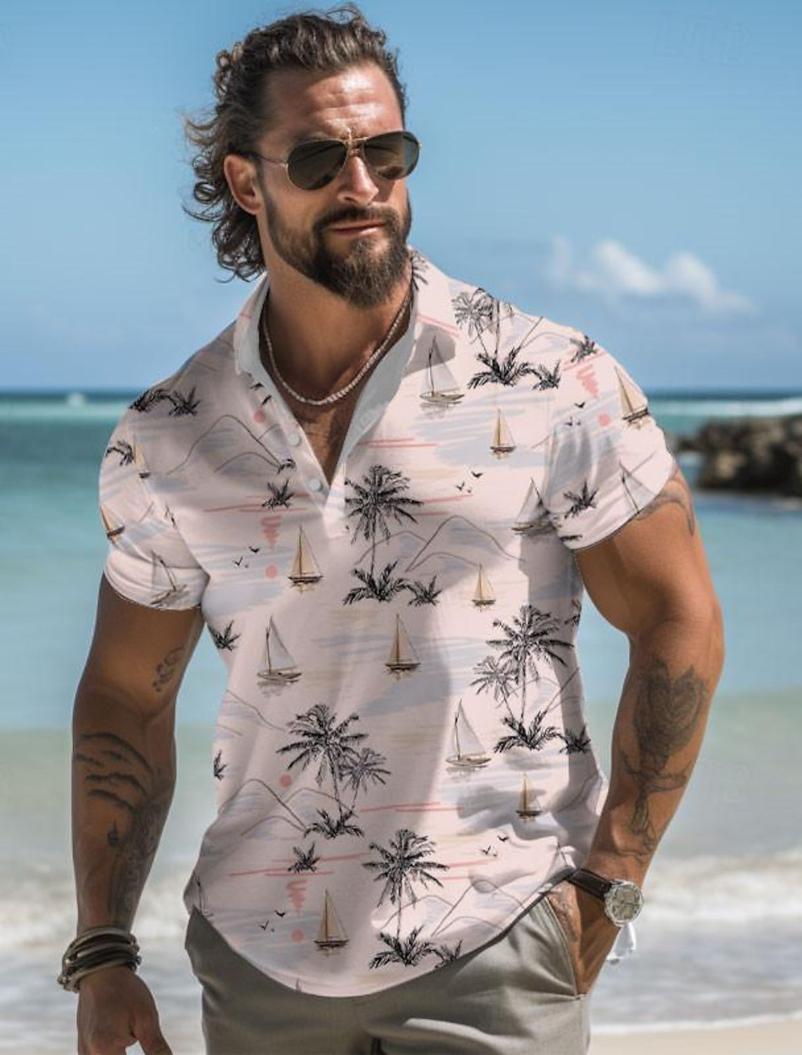 Men's Tight Summer Shirt | Beach