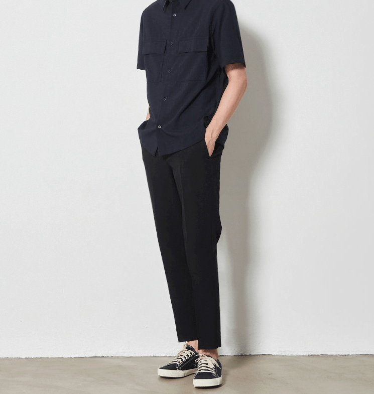 Men's Pleated Trousers | Straight Leg