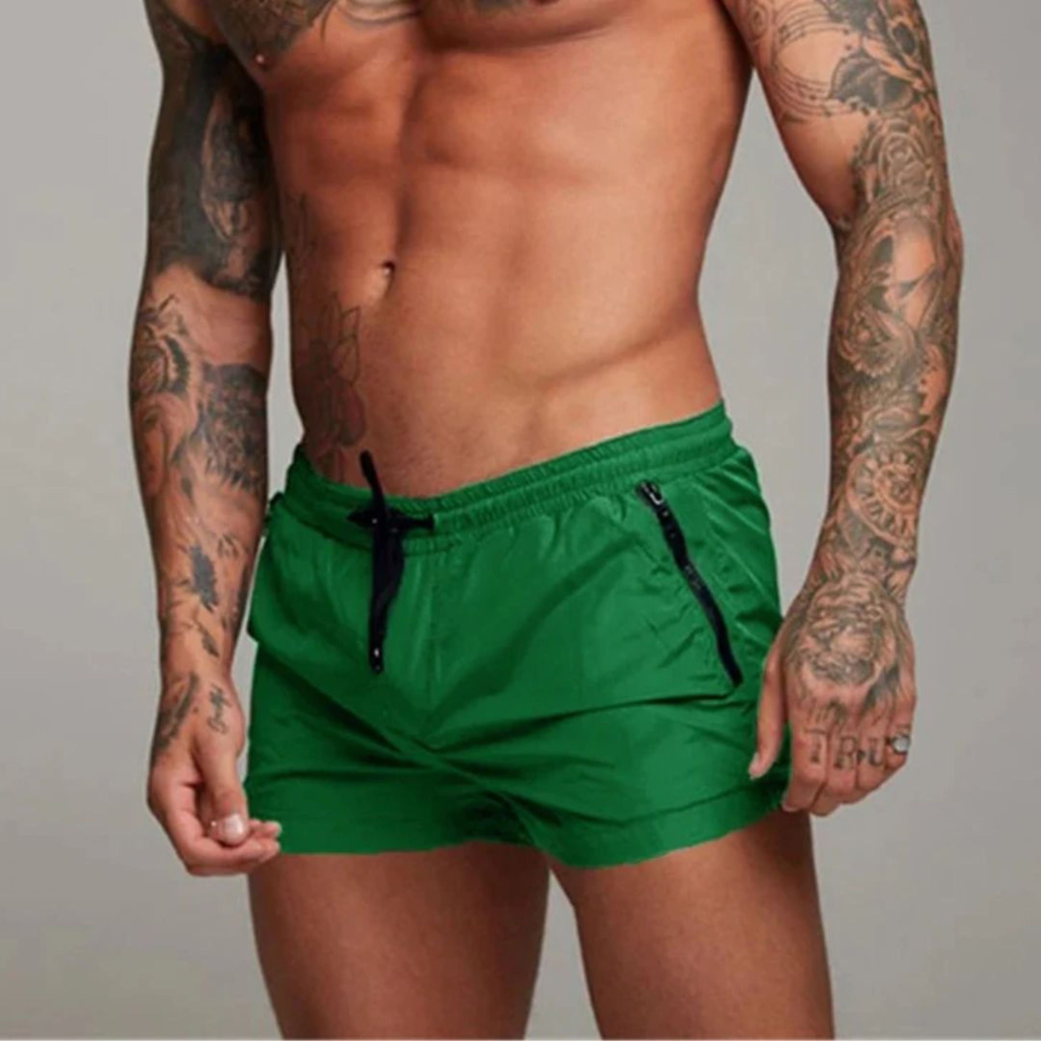Men's Short Swimming Trunks | Zip Pockets
