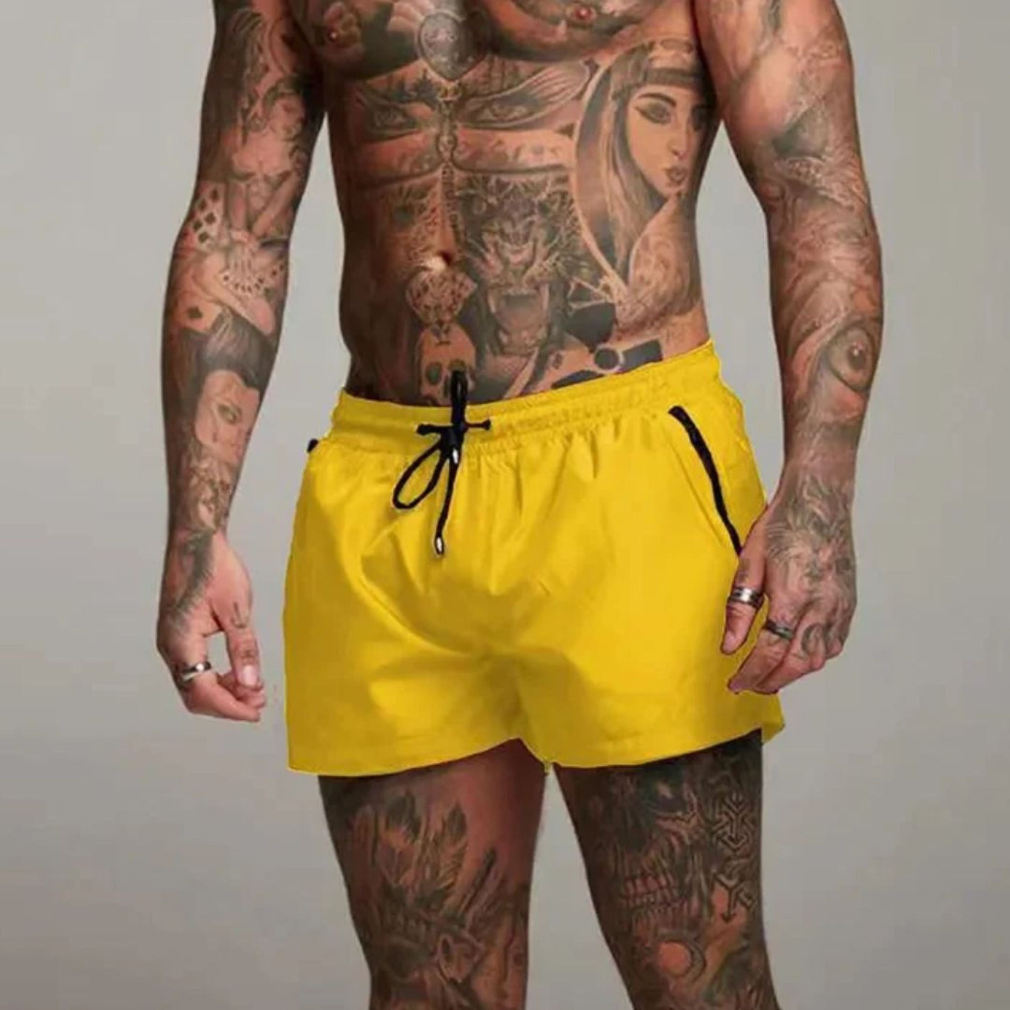 Men's Short Swimming Trunks | Zip Pockets