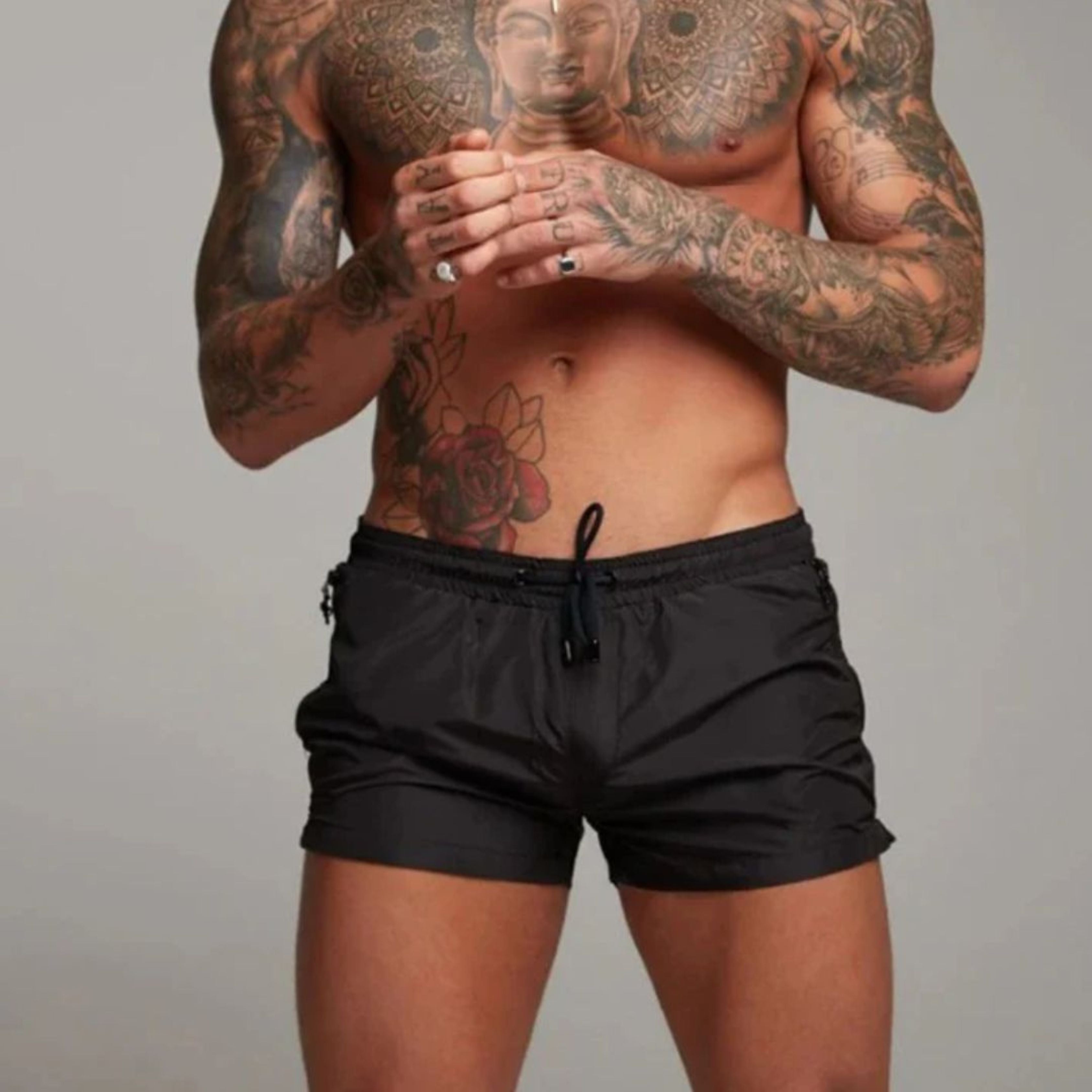 Men's Short Swimming Trunks | Zip Pockets