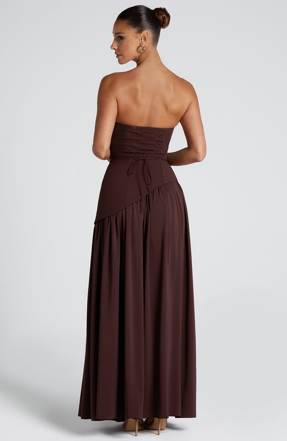 Women's Asymmetric Wedding Guest Dress | Maxi