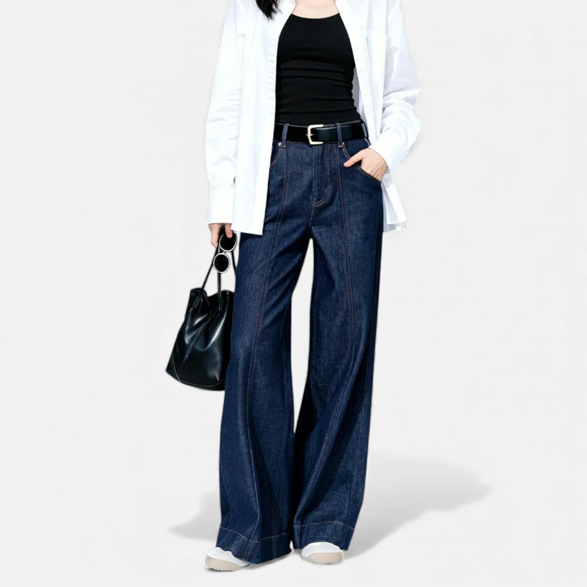 Women’s High Waist Blend Jeans | Wide Leg