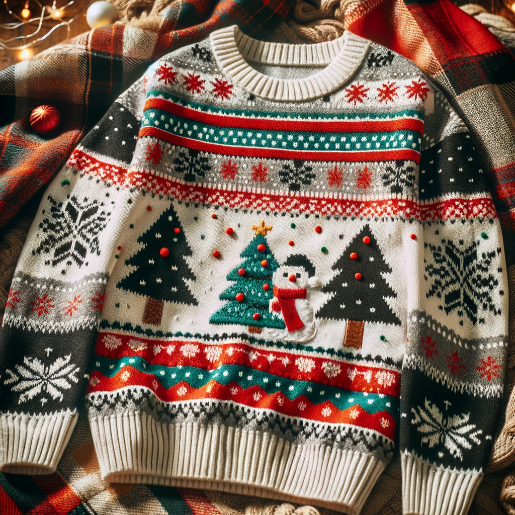 fashionable and fun ugly Christmas sweater